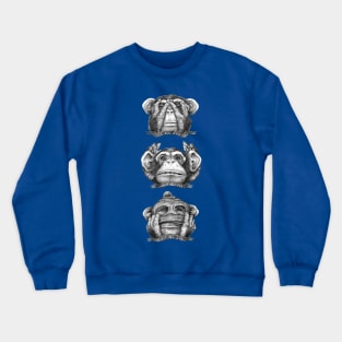 Monkey's Sign of Emotion Crewneck Sweatshirt